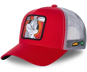 Trucker Keps Looney Tunes Bugs Bunny Red