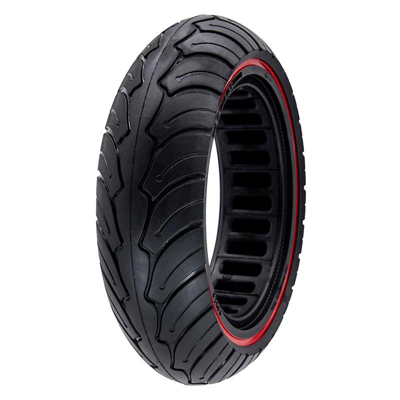 Däck solid 9.5x2.5-6.1 Svart/Rött för NIU