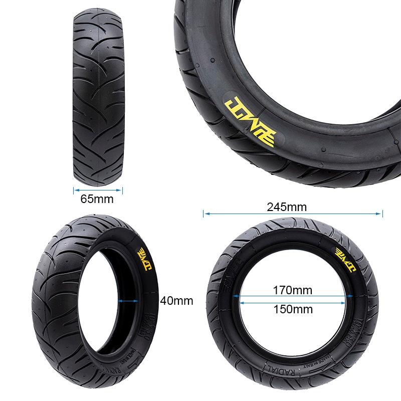 Däck Tubeless radial tire E-Fire 75/250-6 (10x3-6) [PMT]