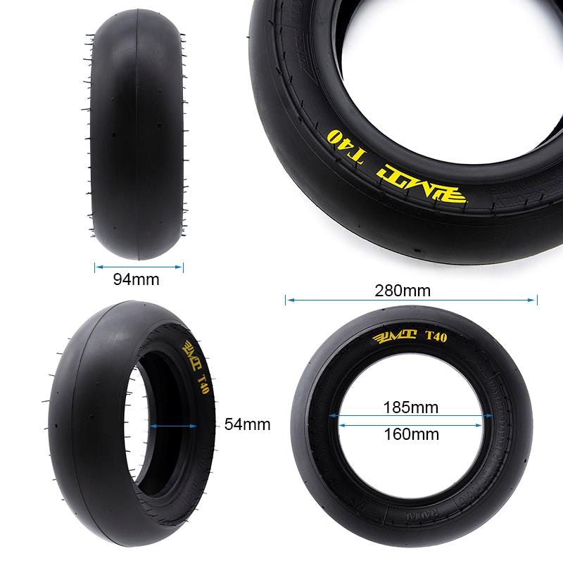 Däck Tubeless radial tire T40 Slick 90/65R6.5 [PMT]