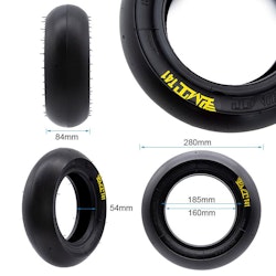 Däck Tubeless radial tire soft T41 Slick 80/50-6.5 [PMT]