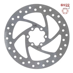 Bromsskiva 140mm 6-håls