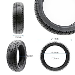 Däck tubeless 10.5x2.5-7