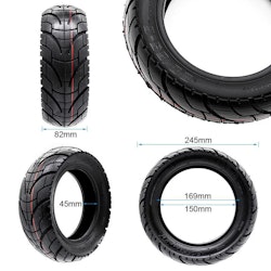 Däck 80/65-6 - 10x3 - 255x80 Tubeless