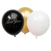 BALLOONS 12" NEW YEAR 6-P