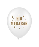 BALLOONS 12" EID MUBARAK 6-P