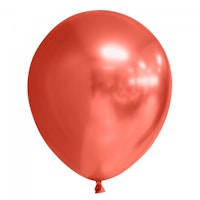 BALLOONS 12" MIRROR RED 6-P