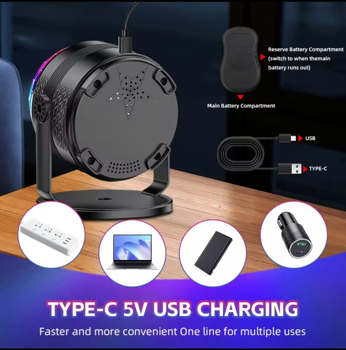 VibeGlow LED Party Light