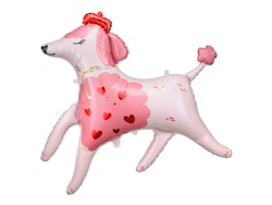 Folieballong Pudel, 119 x 108 cm