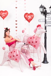 Folieballong Hjärta "I love you", 45 cm