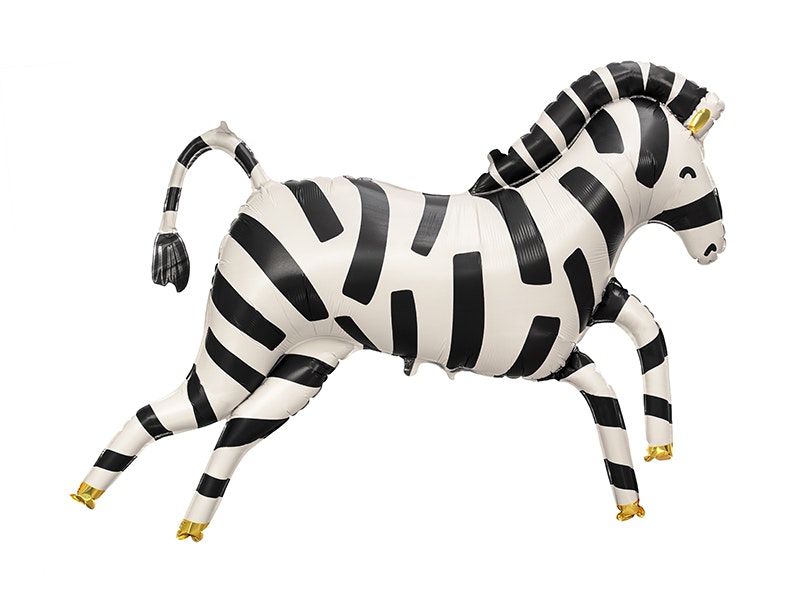 Folieballong Zebra, 115 x 85 cm