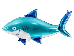 Folieballong Haj, 102 x 62 cm, mix