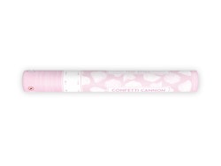 Konfettikanon med rosblad, vita, 40 cm
