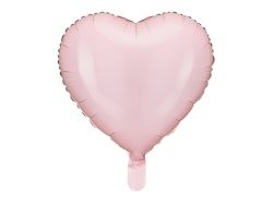 Folieballong Hjärta, 45 cm, Ljusrosa