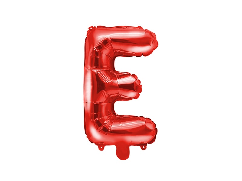 Folieballong Bokstav A-Z, 35 cm, Röd