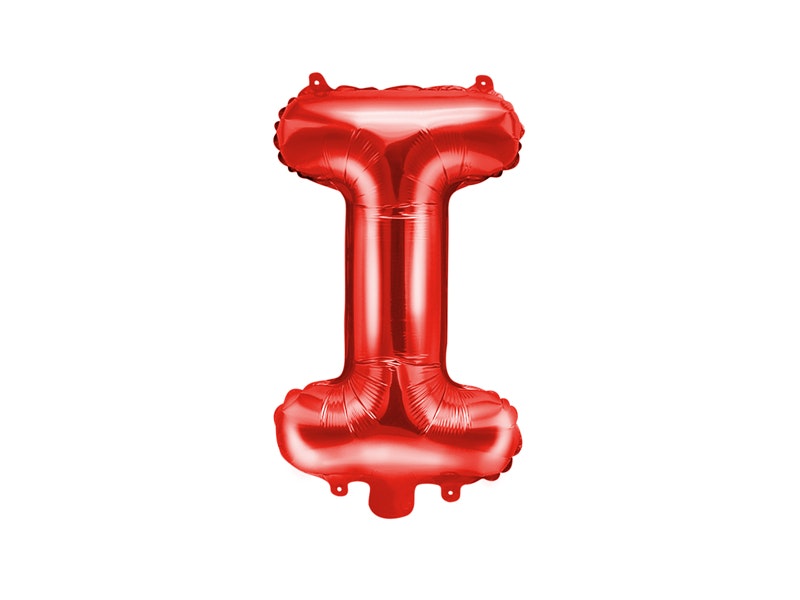 Folieballong Bokstav A-Z, 35 cm, Röd