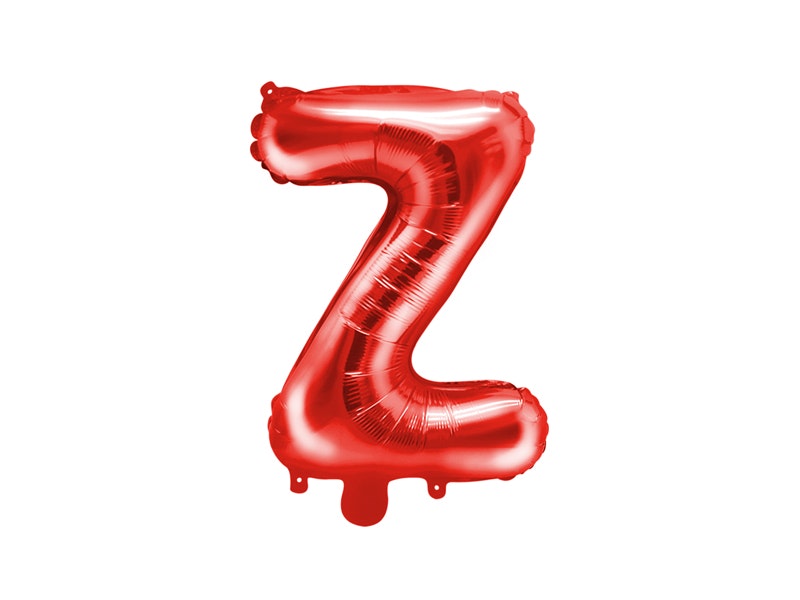 Folieballong Bokstav A-Z, 35 cm, Röd