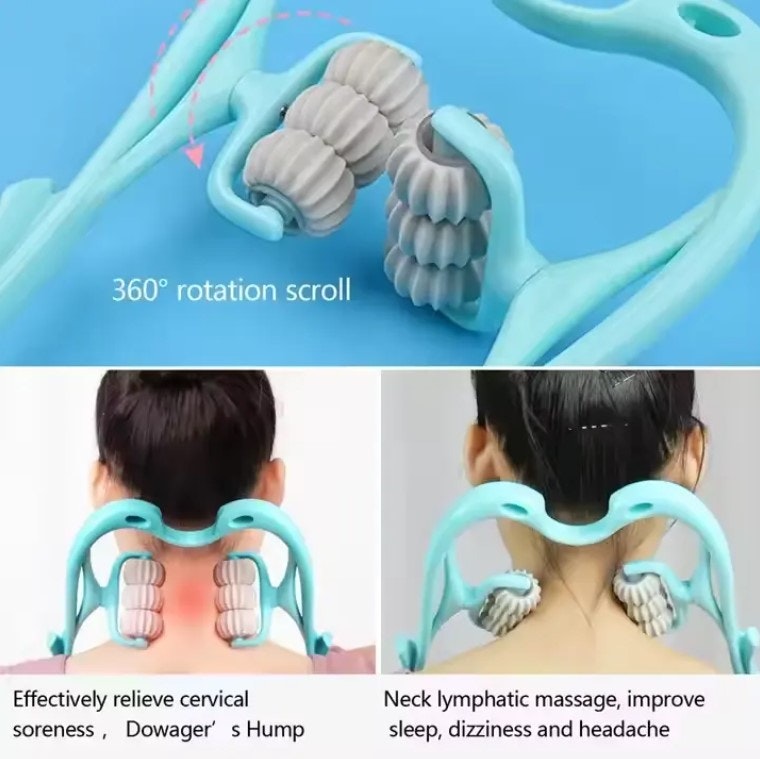 6-Hjuls Tryckpunktsmassager – För Nacke, Rygg och Fötter