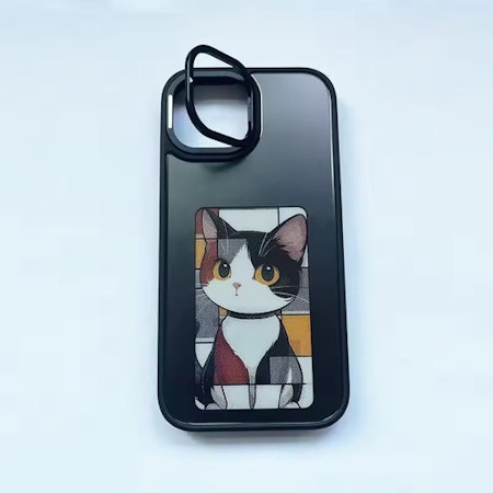 Smart AI Ink Screen Mobilskal för Iphone – Anpassningsbar E-ink Skärm med NFC & Ställ.