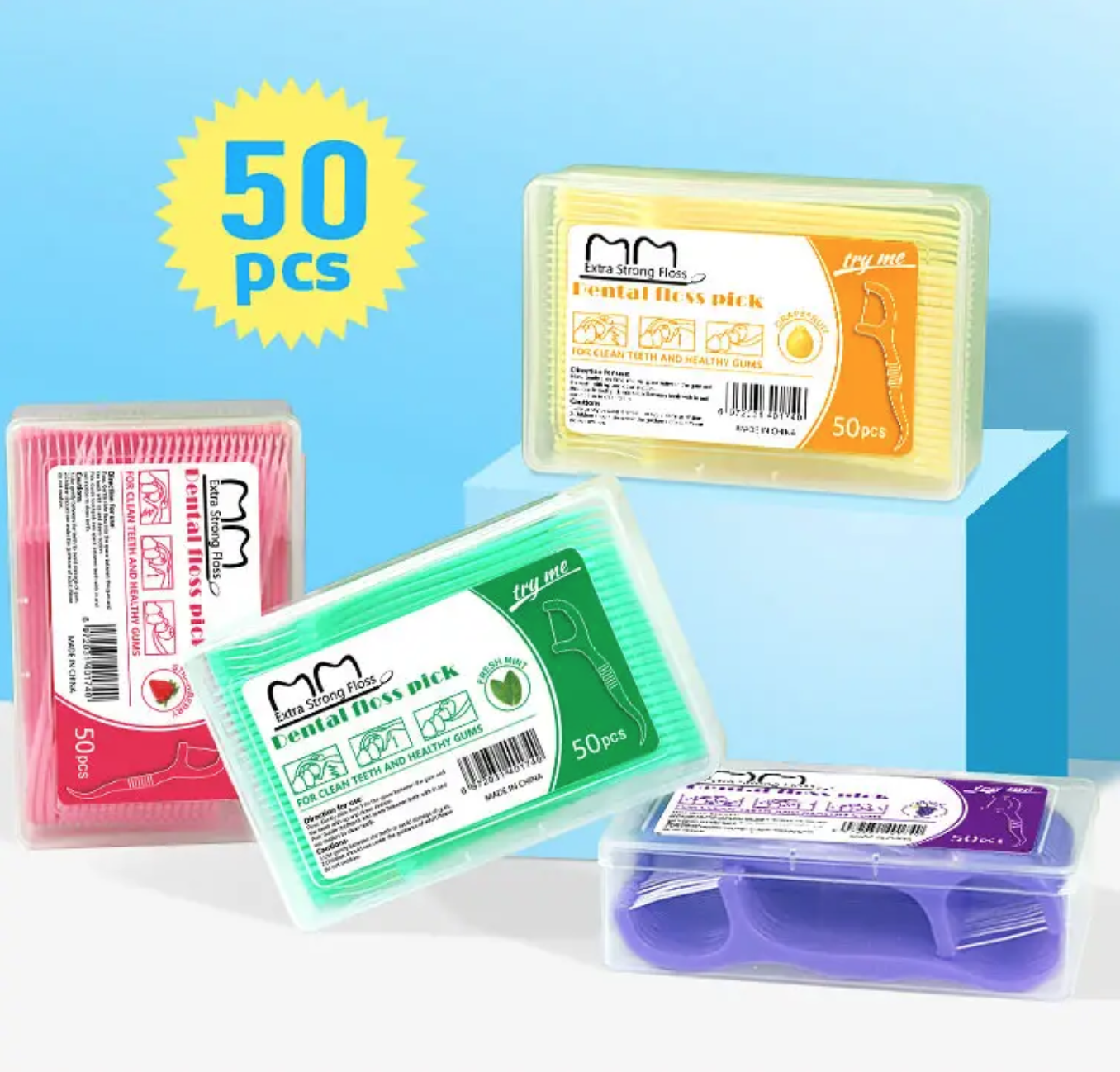50st –  Tandtråd med smak – gör munvården godare!