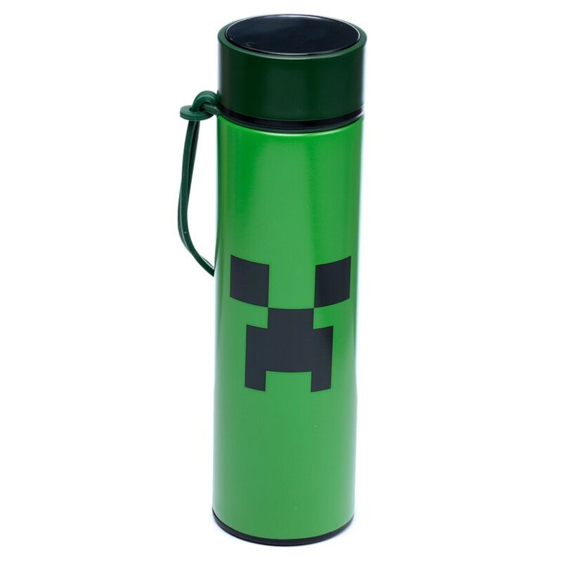 Minecraft Creeper Värmeisolerad Flaska med Digital Termometer