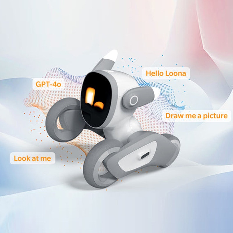 Loona – Interaktiv Smart Robotvän med Röststyrning & Kamera | Styrs via iOS & Android | AI-Husdjur