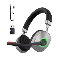 Trådlöst headset – Bluetooth 5.3, ENC, kompatibelt med PC och mobil