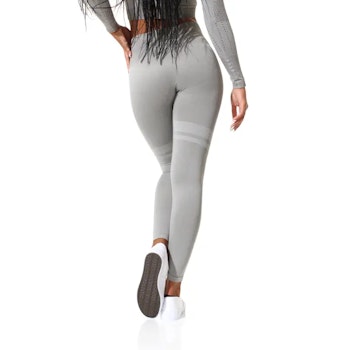 Seamless Yoga Pants High Waist Dark Grey