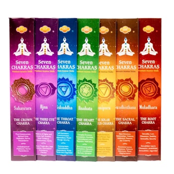 Rökelse - 7 Chakra set om 7st