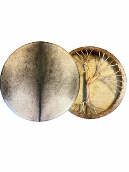 Shaman drum 50 cm Tree of Life Fur-covered