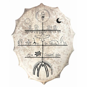 Shaman drum Siberian Saami incl. bag