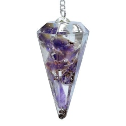 Orgonite pendulum amethyst