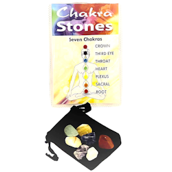Seven chakra set of 7 stones incl. bag
