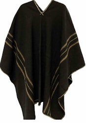 Peruvian Black Shaman Poncho