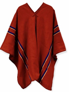 Peruansk Röd Schaman Poncho