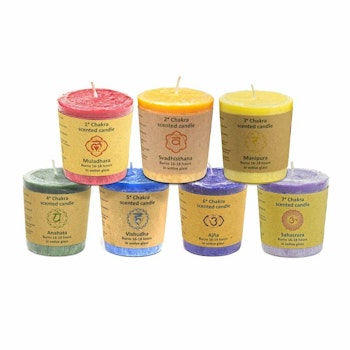 7 chakra- doftljus Presentförpackning