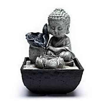 Liten buddha vattenfontän