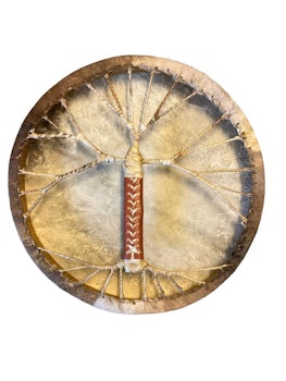 Shaman Drum Viking Tree of Life 50 cm Fur covered
