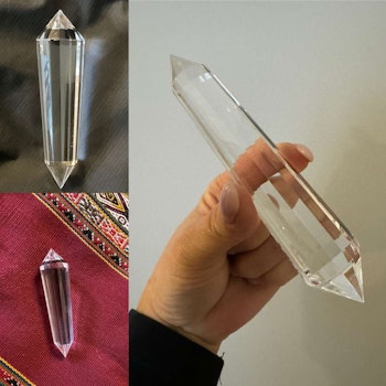 13 A++ Sided Vogel Style Natural Double Terminated Extraction Healing Crystal