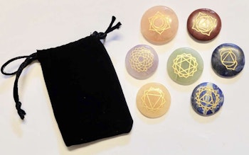 Set om 7 st Chakra m symboler
