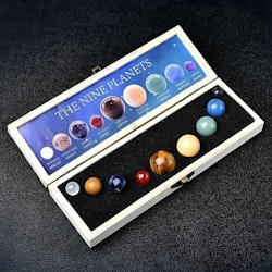 1 Set Nine Planets Natural Crystal Gemstones