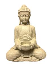 Meditation Buddha with candle holder