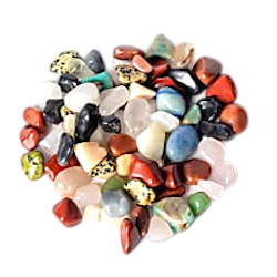 Mixed Brazil tumbled stones A quality 800g