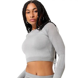 Yoga Top Light Grey Seamless