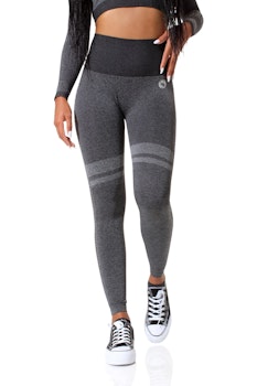 Seamless Yoga Pants High Waist Dark Grey