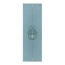 HAMSA HAND design yoga mat Light blue