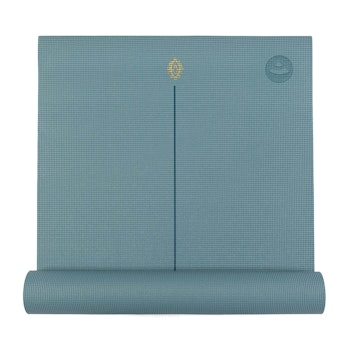 HAMSA HAND design yogamatta Ljusblå