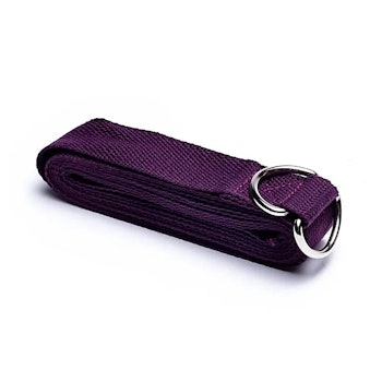 Yoga Strap - Rem D-ring lila bomull