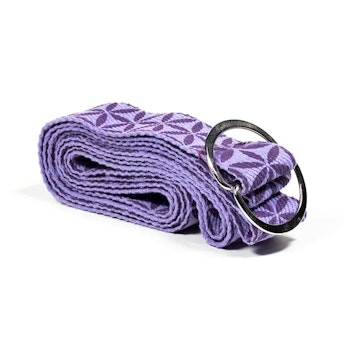Yoga Strap - Rem D-ring flower of life