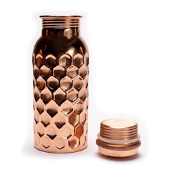 Copper bottle hammered
